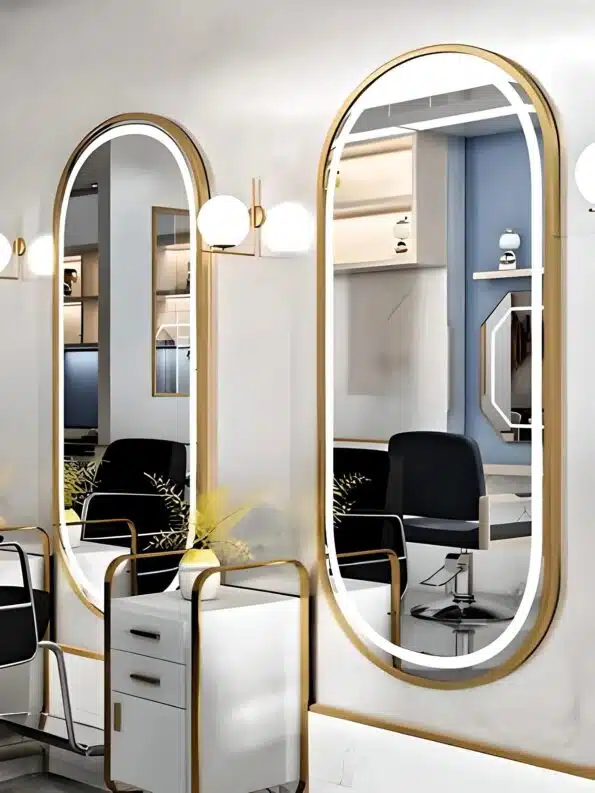 Chic Capsule LED Mirrors for Salons & Dressing Rooms.