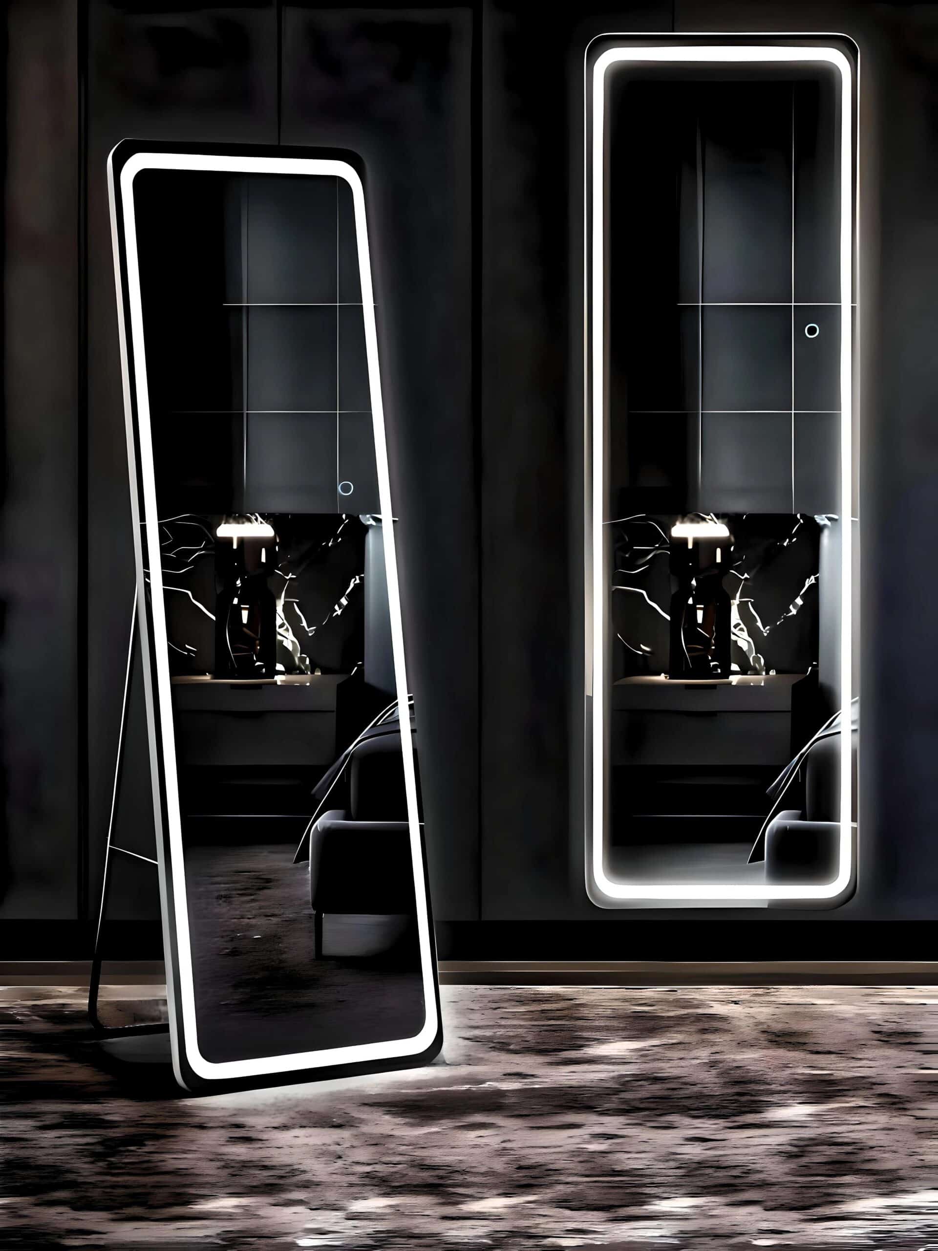 Chic LED Standing Mirror - HD Imported Belgium & HiLight Illumination