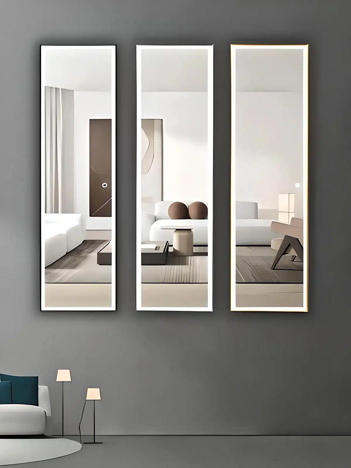 Heritage Framed LED Metal Mirror - Anodized & Waterproof