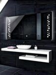 rectangle frosted design led mirror
