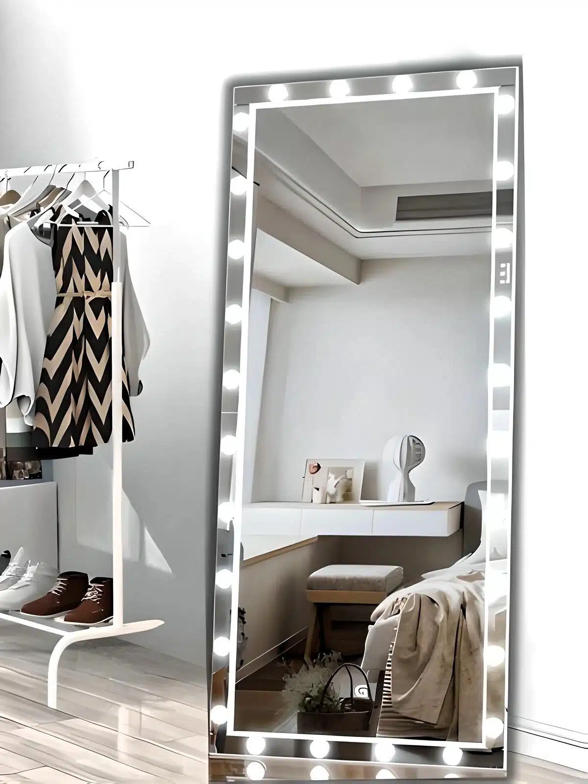 Radiant LED Bulb Vanity Mirror - HiLight LEDs & Touch Control