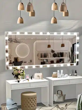 Rectangle Hollywood lighting ledmirror