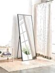 Anodized L-Shaped Floor Mirror - 2 Year Warranty