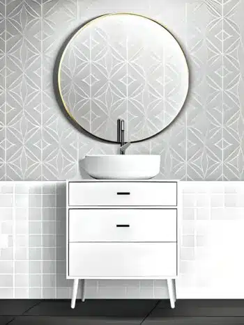 Aura Bathroom Metal Mirror - Anodized & Matte Finish