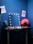 square make up ledmirror