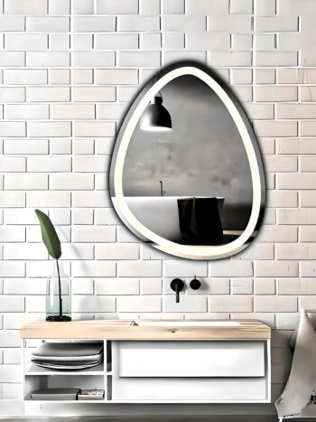Modern Trio LED Mirror - Illuminated Bathroom & Living Room Wall Mirror - Uncategorized | LightMirror.in