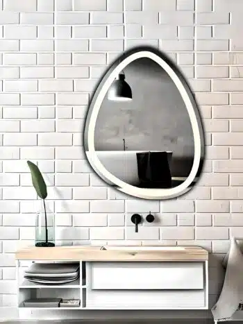 Modern Trio LED Mirror - Illuminated Bathroom & Living Room Wall Mirror - Uncategorized | LightMirror.in