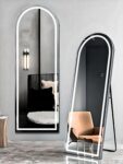 Premium Standing LED Mirror - Customizable Size & Finish