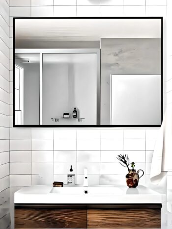 Customizable Aluminium Frame Mirror - Wall Mounted