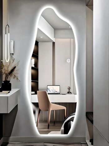 Sleek Design LED Mirror - Illuminated Bathroom & Living Room Wall Mirror