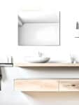 Aura Bath Face Mirror - Imported Belgium Glass & Custom Shape