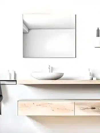 Aura Bath Face Mirror - Imported Belgium Glass & Custom Shape