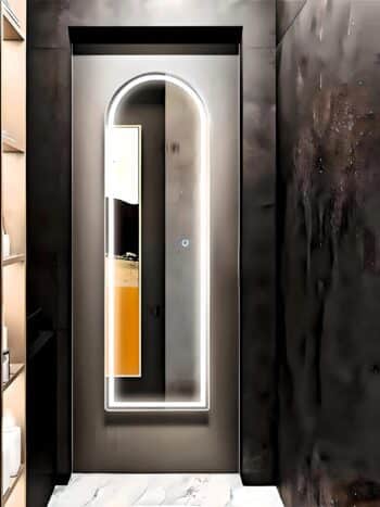 Glamorous Half-Round LED Mirror | HD View & Elegant Curve - Bathroom Mirror | LightMirror.in