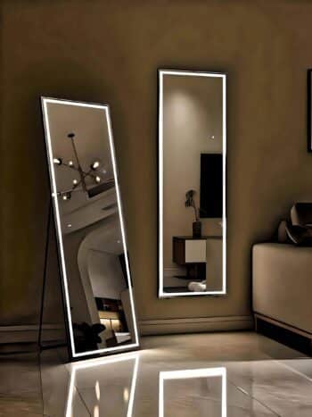 Trendy Standing LED Mirror - HD Imported Belgium Glass