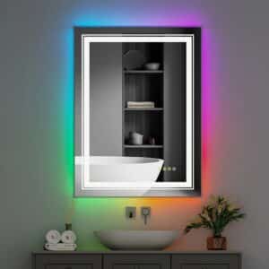 Memory presets in smart LED mirrors for customized day and night lighting