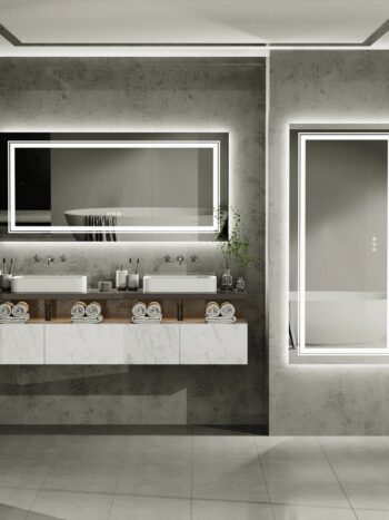 Wisfor LED Lighted Bathroom Mirror – Anti-Fog, Dimmable, and Touch Controls