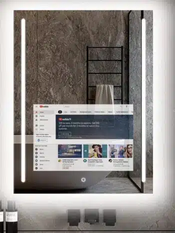 Smart LED Mirror with Android TV & Remote