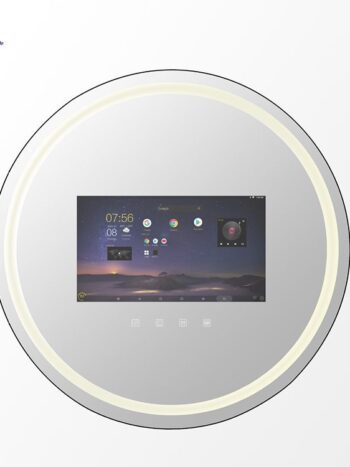Round Android Smart LED TV Mirror with Touch & Remote Control