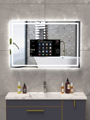 Smart LED Bathroom Mirror with Android TV