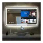 Luxury Android TV LED Mirror with Remote – Smart Bathroom Mirror