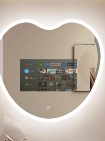 Heart LED TV Mirror