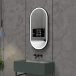 Oval Smart LED Mirror with Android TV