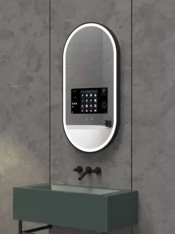 Oval Smart LED Mirror with Android TV