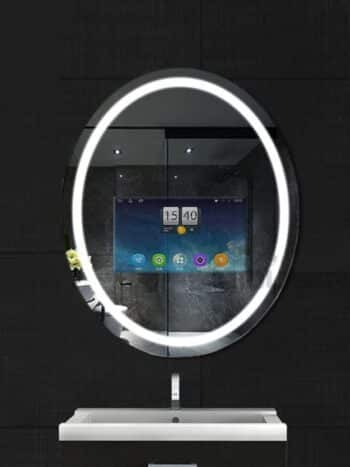 Oval Smart LED Mirror with Android TV