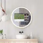 Round Framed Android TV LED Mirror