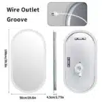 EcoLuxe Arched LED Mirror – Touch Controls, Anti-Fog, and Energy-Efficient Lighting
