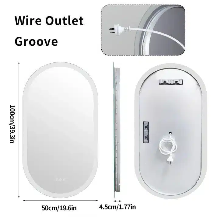 EcoLuxe Arched LED Mirror – Touch Controls, Anti-Fog, and Energy-Efficient Lighting - Uncategorized | LightMirror.in