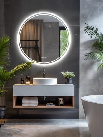 LED mirrors for North Indian homes combating dust and hard water stains