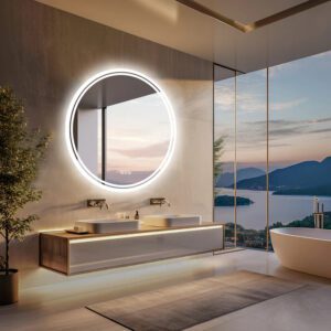 Hotel-style LED mirrors for guest bathrooms and luxury suites