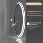 LuxeView LED Oval Bathroom Mirror – Dual Illumination, Anti-Fog, and Dimmable Lighting
