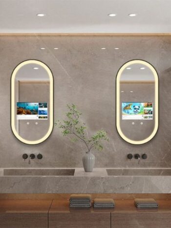 Framed Smart LED Mirror with Android TV