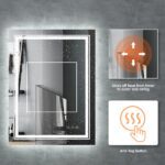 Wisfor LED Lighted Bathroom Mirror – Anti-Fog, Dimmable, and Touch Controls