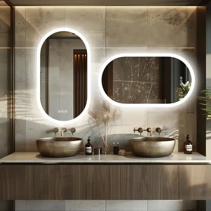 Ultra-thin bezels vs framed LED mirrors aesthetics and practicality