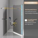 Lumina Glow RGB Backlit Front Lighted Mirror with Anti-Fog and Touch Controls