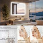 Super Bright LED Bathroom Backlit Mirror – Anti-Fog, Dimmable, and Touch Controls