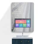 Smart Android TV LED Mirror with Remote Control