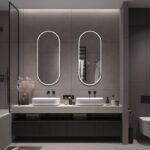 Oval Smart LED Mirror with Android TV