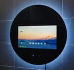 Oval Smart LED Mirror with Android TV