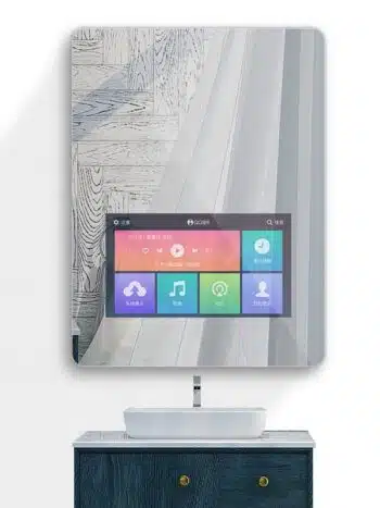 Smart Android TV LED Mirror with Remote Control