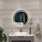 Round Smart LED Mirror with Android TV