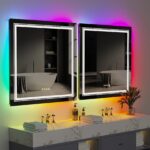Lumina Glow RGB Backlit Front Lighted Mirror with Anti-Fog and Touch Controls