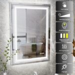 Wisfor LED Lighted Bathroom Mirror – Anti-Fog, Dimmable, and Touch Controls