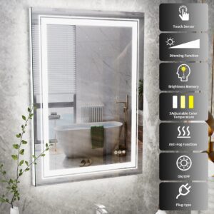 Waterproof LED Mirrors Safe for Bathrooms