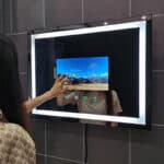 Oval Smart LED Mirror with Android TV