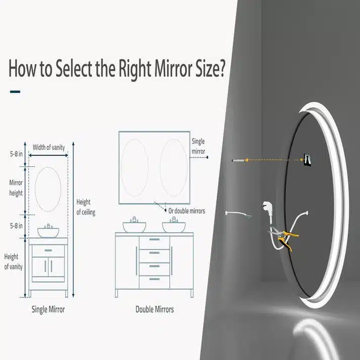 LuxeView LED Oval Bathroom Mirror – Dual Illumination, Anti-Fog, and Dimmable Lighting - Uncategorized | LightMirror.in