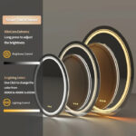Luxe Dual-Glow LED Bathroom Mirror – Anti-Fog, Dimmable, Double Circle Design